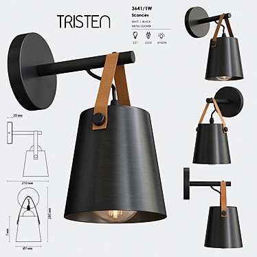 Sleek Lumion Tristen Ceiling Light 3D model image 1 