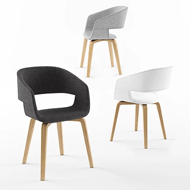 Sleek Scandinavian Design JYSK HOLSTEBRO Chair 3D model image 1 