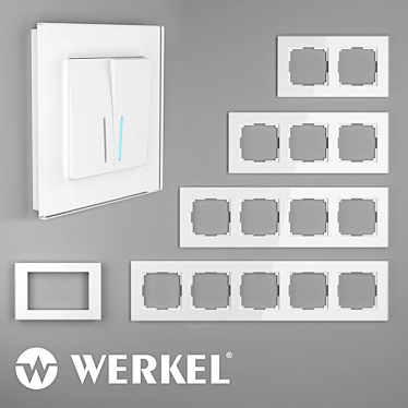Title: OM Glass Frames - Werkel Favorit 3D model image 1 