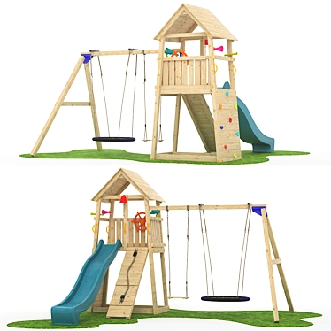 Belvedere Game Complex: Versatile Outdoor Fun 3D model image 1 