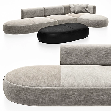 Elegant Bowy-Sofa for Modern Homes 3D model image 1 