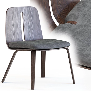 Platone Wooden Chair by Sezgin Aksu 3D model image 1 