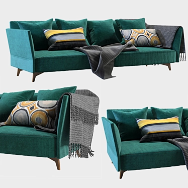 Elegant Germyn Sofa: Stylish Comfort 3D model image 1 