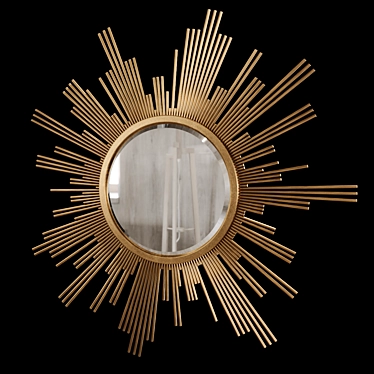 Eichholtz Vintage Brass Mirror 3D model image 1 