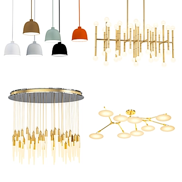 Modern Chandeliers Collection 3D model image 1 