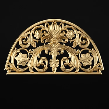 CNC Decorative Cutout Element 3D model image 1 