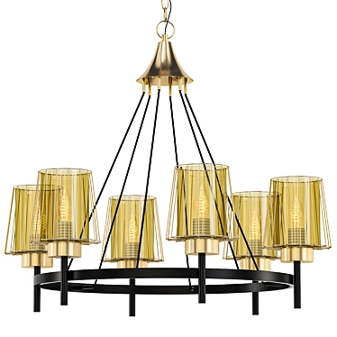 Odeon Dogana Loft Chandelier 3D model image 1 