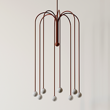 Elegant Parachute Chandelier: Michael Anastassiades 3D model image 1 