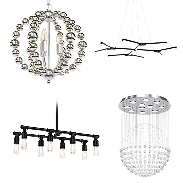  Modern Chandelier Collection 3D model image 1 