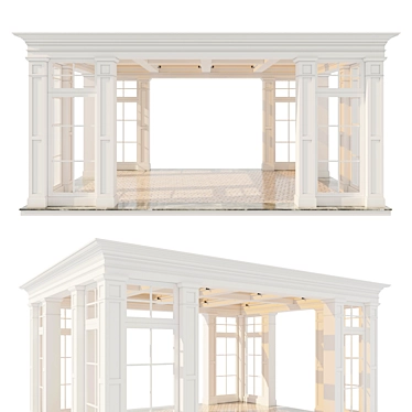 Elegant Outdoor Gazebo 3D model image 1 