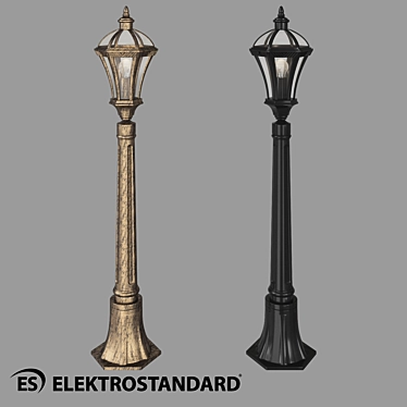 Capella F Black Outdoor Lamp 3D model image 1 