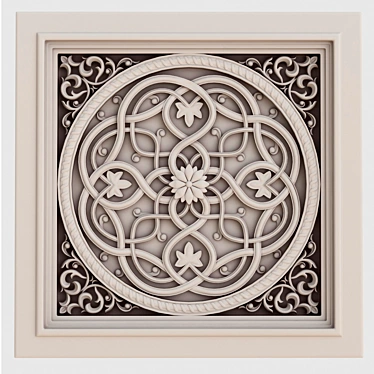 Elegant Wall Panel 3D model image 1 