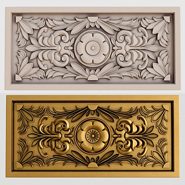 Elegant Decorative Panel 3D model image 1 