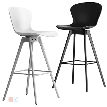 Sleek Adelaide Barstool for Modern Living 3D model image 1 