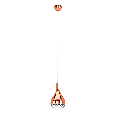 Copper Khalifa Mantra Chandelier 3D model image 1 