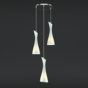 ZACK 0770 Om Chandelier: Stylish Energy-Saving Lighting 3D model image 1 