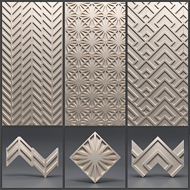 Gypsum 3D panel