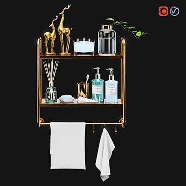 Stylish Bathroom Set: Williams-Sonoma 3D model image 1 