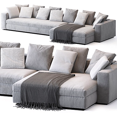 LEONARD: Elegant Minotti Sofa 3D model image 1 