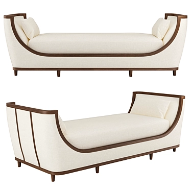 Modern Ventana Daybed Sofa: Stylish and Versatile 3D model image 1 