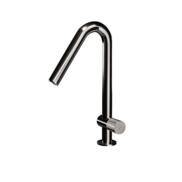 Sleek Stainless Steel 22mm Faucet 3D model image 1 