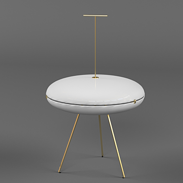 Elegant Luna Torchiere by TATO Italia 3D model image 1 