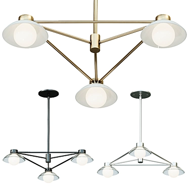 Archipelago 3 Surface Pendant: Perfect Fusion of Light & Design 3D model image 1 