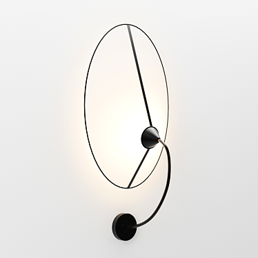 Minimalist Wall Lamp Grand Shield 3D model image 1 