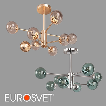 Ascot Glass Ceiling Chandelier 3D model image 1 