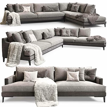 Modern Poliform Bellport Sofa 3D model image 1 