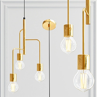 Valeria Sputnik Chandelier: Modern Ambient Lighting 3D model image 1 