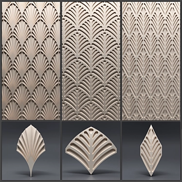 3D Gypsum Panel - Seamless Design Solution 3D model image 1 