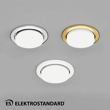 Modern GX53 Recessed Spotlight 3D model image 1 