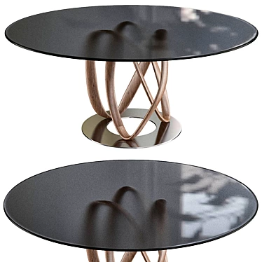 Elegant Oliver Dining Table 3D model image 1 