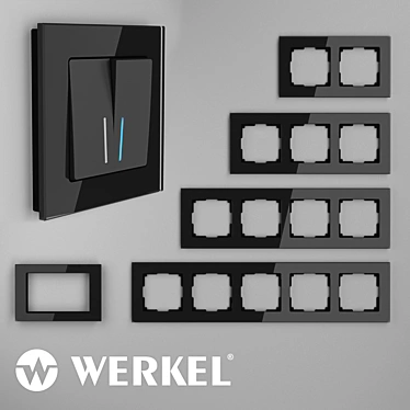 OM Glass Frames - Werkel Favorit (Black) 3D model image 1 
