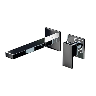 Sleek and Stylish Q Faucet 3D model image 1 