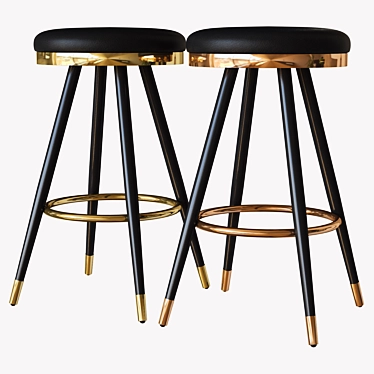 Modern Hera Bar Stool 3D model image 1 