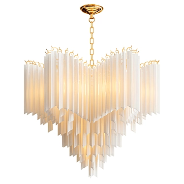Elegant Pulsar Chandelier by L'Arte 3D model image 1 