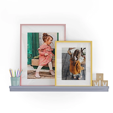 Artwork Display Shelf 3D model image 1 