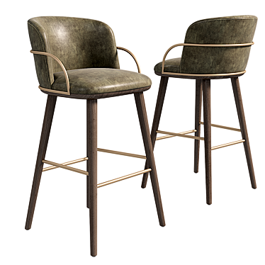 Elevate Your Space with Arven Barstool 3D model image 1 