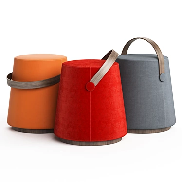 Heavens Eden Pouf: Luxurious Comfort in a Stylish Design 3D model image 1 