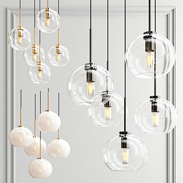 Arren 5-Light Pendant Collection 3D model image 1 