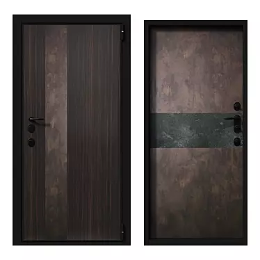 Fortis Deluxe: Advanced Security Doors 3D model image 1 