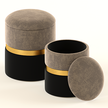 Gigi Grey Storage Ottomans