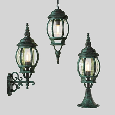 Sleek Atlanta Lighting Collection 3D model image 1 