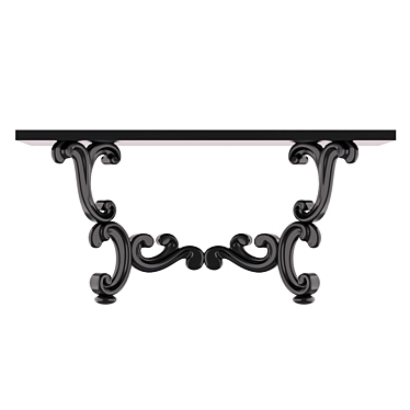 Elegant Saint Etienne Console Table 3D model image 1 