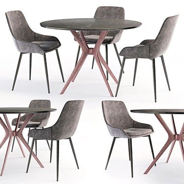 Dinner table set