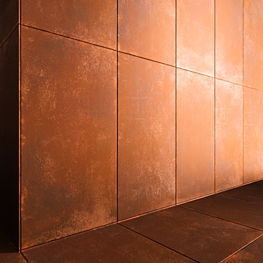 Corten Steel Panels: Authentic Maps! 3D model image 1 