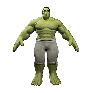 Incredible Hulk: Green Monster Marvel 3D model image 1 