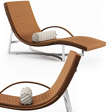 Luxury Chandelier Chaise Lounger 3D model image 1 